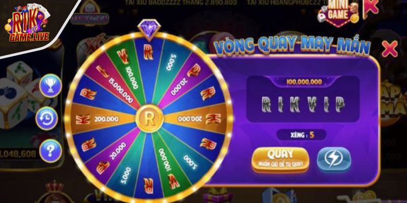 Nhận mã qua vòng quay may mắn